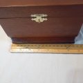 Wooden Jewelry box - trinket box - bar accessories   17 x 14 x 12