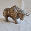 Brass bull - spanish bull sculpture approx 600g  - 16 x 9 cms
