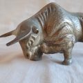 Brass bull - spanish bull sculpture approx 600g  - 16 x 9 cms