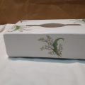 South African Ceramics Tissue holder box - A G Gillies - Meyerton Lily of the Valley
