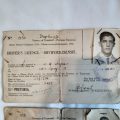 Old SA motorcycle drivers licences 1934 and 1937 - Transvaal