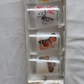 Glass tumblers Luminarc- Vintage - Butterflies
