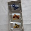 Glass tumblers Luminarc- Vintage - Butterflies