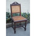 Victorian dining chair in rattan ND