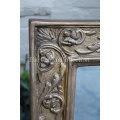 Rectangular Gilded Mirror with Handle Detail
