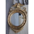 Gilded Eagle Circular Mirror