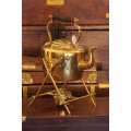 Vintage Brass Teapot With Burner & Stand