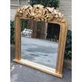 Pair Gilded Mantle Mirrors - ND