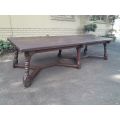 A 20th Century Rare Refectory Solid Jarrah Wood Table of Large Proportions