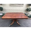 Regency Style Mahogany Breakfast Table on Saber Legs and Brass Capping's with Castors (6-8 Seater)
