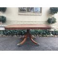 Regency Style Mahogany Breakfast Table on Saber Legs and Brass Capping's with Castors (6-8 Seater)