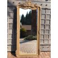 Ornately Carved and Gilded Beveled Mirror (various shades of gold available)