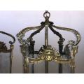 Set of 3 Chandelier Lantern with Brass