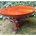 Victorian Mahogany Circular Dining Table (4-Seater)