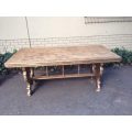 A Hand Gilded Ornately Carved Entrance / Refectory / Dining / Drinks Table (A marble or granite t...