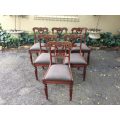 A Set Of Six William Iv Mahogany Dining Chairs