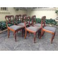 A Set Of Six William Iv Mahogany Dining Chairs
