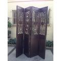 Wooden screen comprising of 4 panels