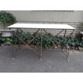 Custom-Made Gilded Wrought Iron Console / Drinks / Entrance Table With Granite Top