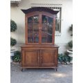 A 19th Century French Louis XVI Buffet Deux Corps Cabinet with Glazed doors