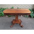 William Iv Rosewood And Inlaid Card Table
