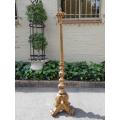 Early 20th Century Carved Giltwood Standing Lamp