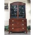 A Late 18th Century/Early 19th Century Mahogany Secrataire Bookcase with Fitted Interior and Hand...