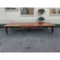 A Victorian Mahogany Extension Dining Table, Circa Late 1800s With A Winding Mechanism And On 5...