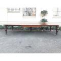 A Victorian Mahogany Extension Dining Table, Circa Late 1800s With A Winding Mechanism And On 5...