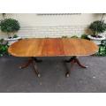 Mid Century French Style Regency Extendable Dining Room Table On Casters (8-10 Seater)