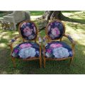 Pair Of French Louis XV-Style Bergere Armchairs