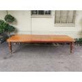 A Victorian Style Mahogany Extending Dining Table, Marucchi Eastman, 2000 With Brass Caps And Cas...