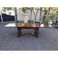A Baroque Extending Dining Table/Entrance Table/Refectory Table (Folded the Table Seats 6, Extend...