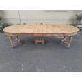 An Early 20th Century French Style Walnut Dining Table in a Contemporary Bleached Finish