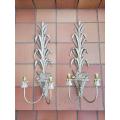 Pair of large size wall sconces