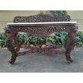 A Rare Circa 1895 Anglo Indian Rosewood Console Table / Server / Table