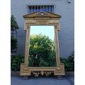 A Massive 20th Century French Gilt Bevelled Mirror