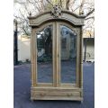 A 19th Century French Oak Armoire, with Bevelled Mirrors