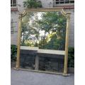 A Large Victorian Circa 1850 Gilt Framed Mirror