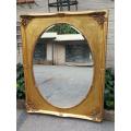 A 19th Century Style Wooden Gilt Painted Mirror