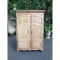 A 20th Century French Mahogany and Oak Solid Armoire in a Contemporary Bleached Finish