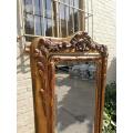 A Cheval Gilded Floor Standing Mirror With Bevelled Mirror Hand-Gilded With Gold Leaf R16800
