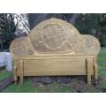 A French Style Carved And Gilded King Size Headboard