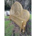 A French Style Carved And Gilded King Size Headboard