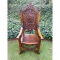 A Carved Continental Throne / King Chair R19,800 (3 chairs available)