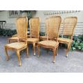 A 20th Century Circa Mid 1950s Set Of Eight French Carved Oak Dining Chairs