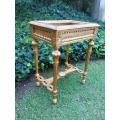 A 20th Century French Style Gilt-Paint Carved Table Vitrine