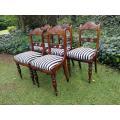 A Set Of Five 19th Century Circa 1860 Victorian Mahogany Chairs
