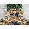A Mid 20th Century Circa 1950 French Style Gilt Painted Wooden Mirror