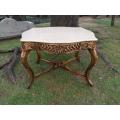 A French Style Ornately Carved Marble Top Entrance/Centre Table